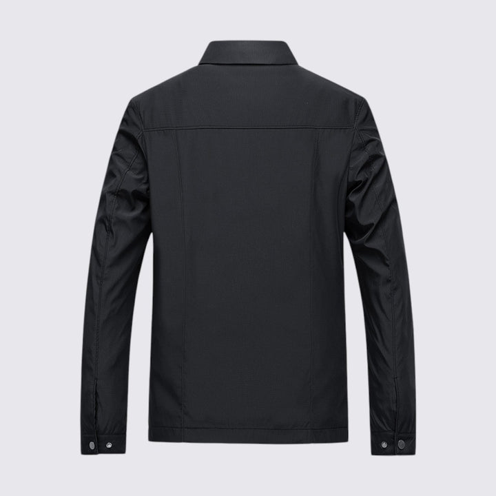 Herren Jacke mit Reißverschluss - Übergangs Jacke - Karofutter