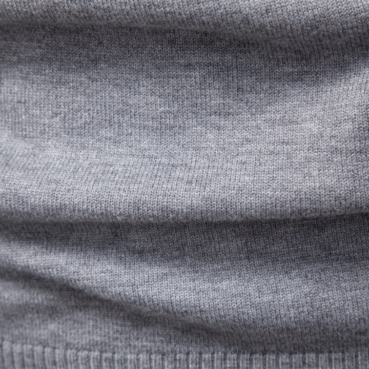 Herren Pullover mit Rollkragen - Klassischer Pullover - Gerippte Bündchen