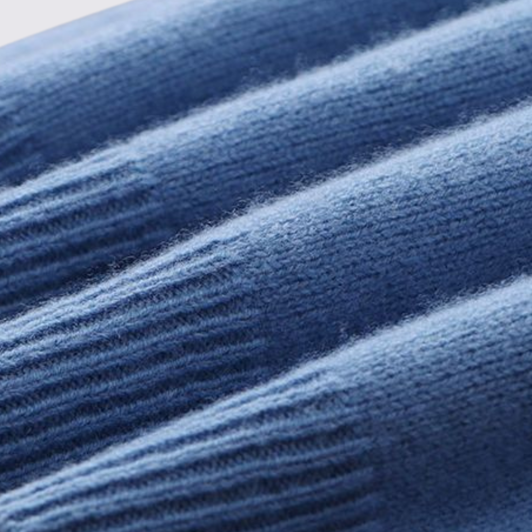 Herren Pullover mit Rundhalsausschnitt - Klassischer Pullover - Gerippte Bündchen