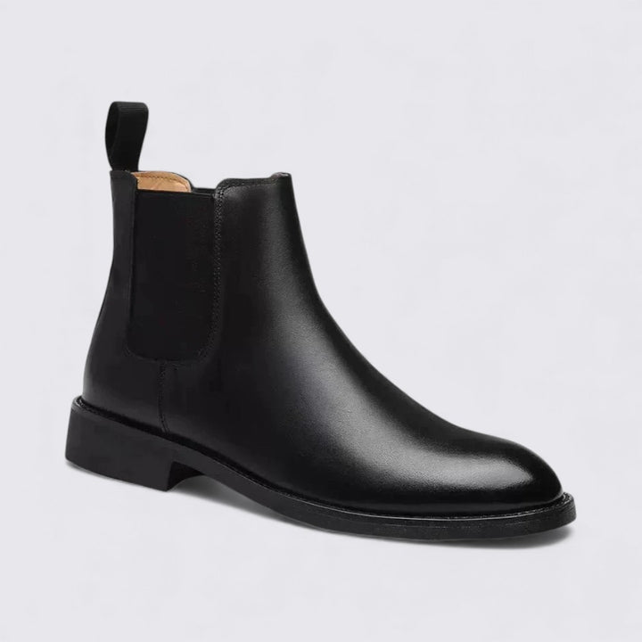 Herren Stiefeletten mit Stretcheinsatz - Chelsea Stiefeletten - Zuglasche Hinten