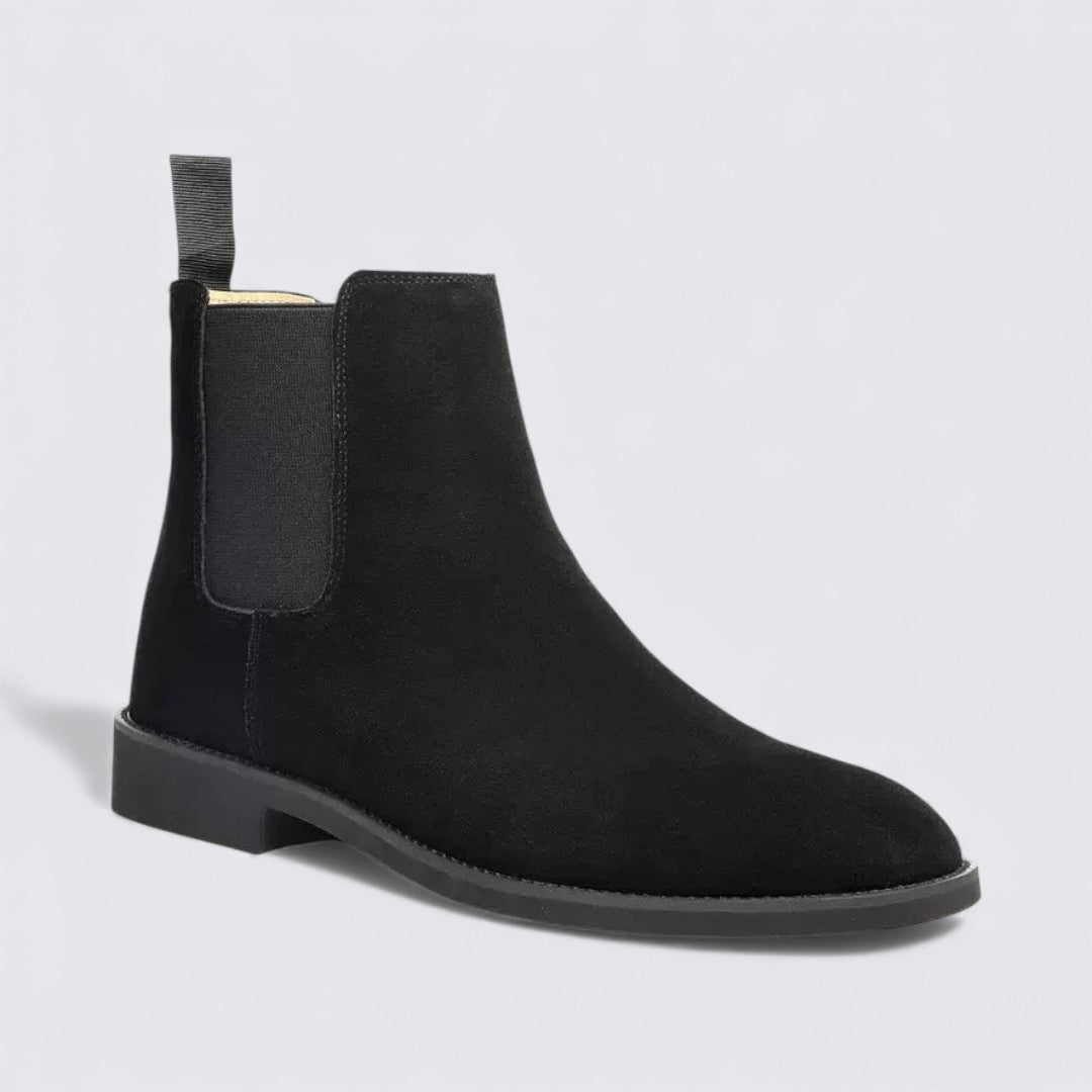 Herren Stiefeletten mit Stretcheinsatz - Chelsea Stiefeletten - Zuglasche Hinten