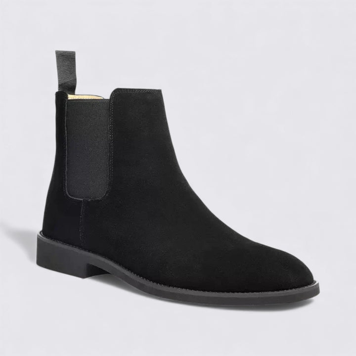 Herren Stiefeletten mit Stretcheinsatz - Chelsea Stiefeletten - Zuglasche Hinten