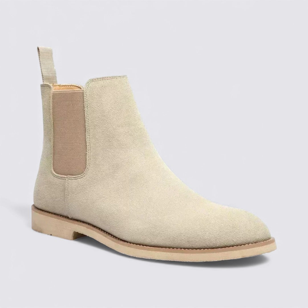 Herren Stiefeletten mit Stretcheinsatz - Chelsea Stiefeletten - Zuglasche Hinten