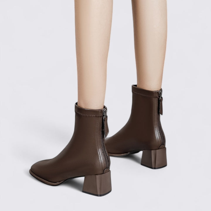 Knöchel Reißverschluss Stiefel für Damen