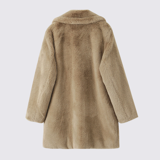 Revers Knopfleiste Mantel für Damen