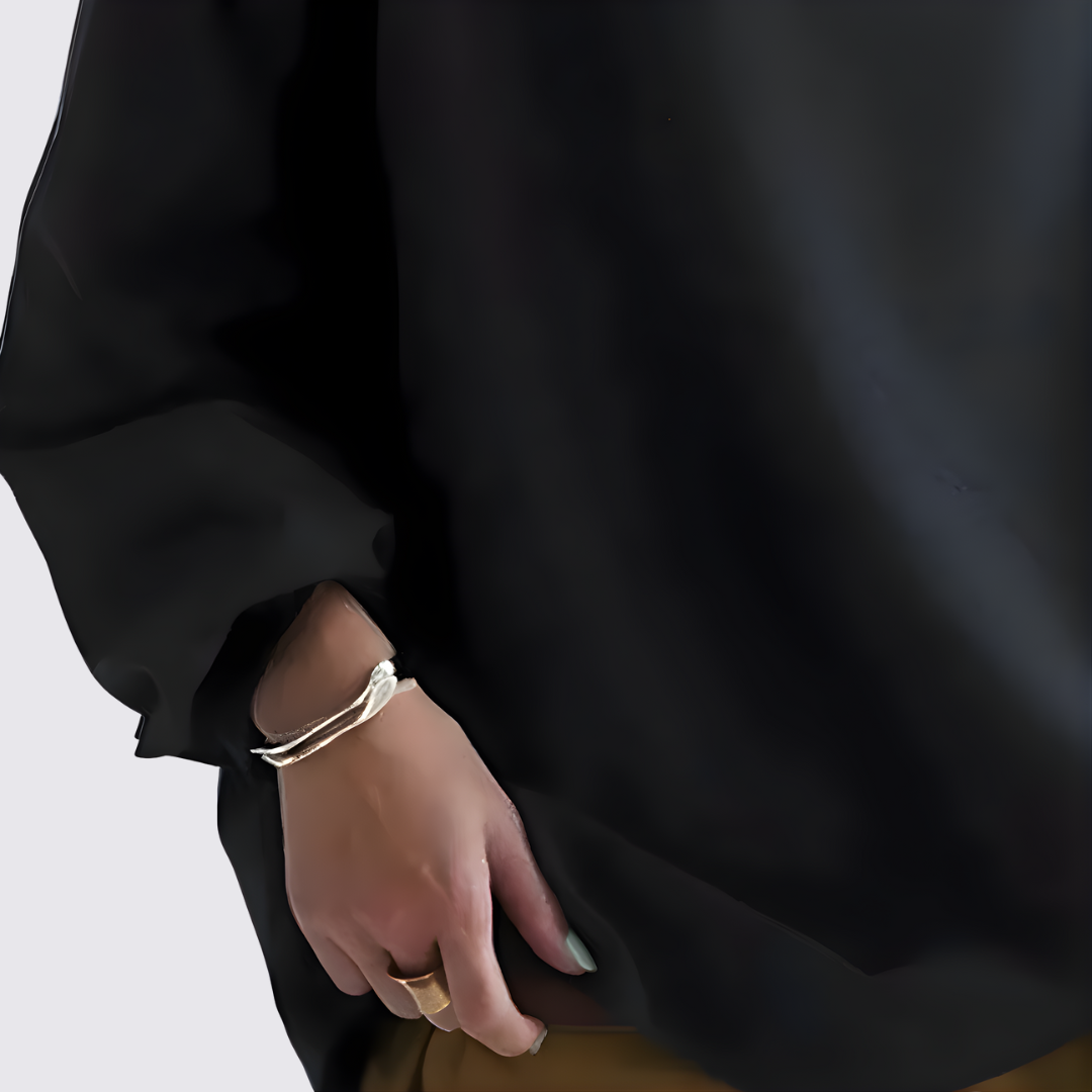 Schlichter Pullover mit weitem Schnitt für Damen