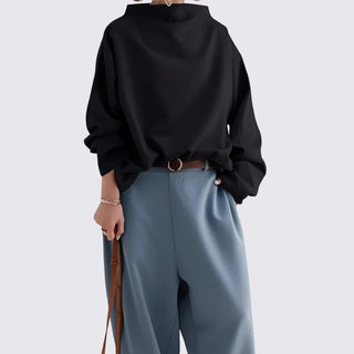 Schlichter Pullover mit weitem Schnitt für Damen