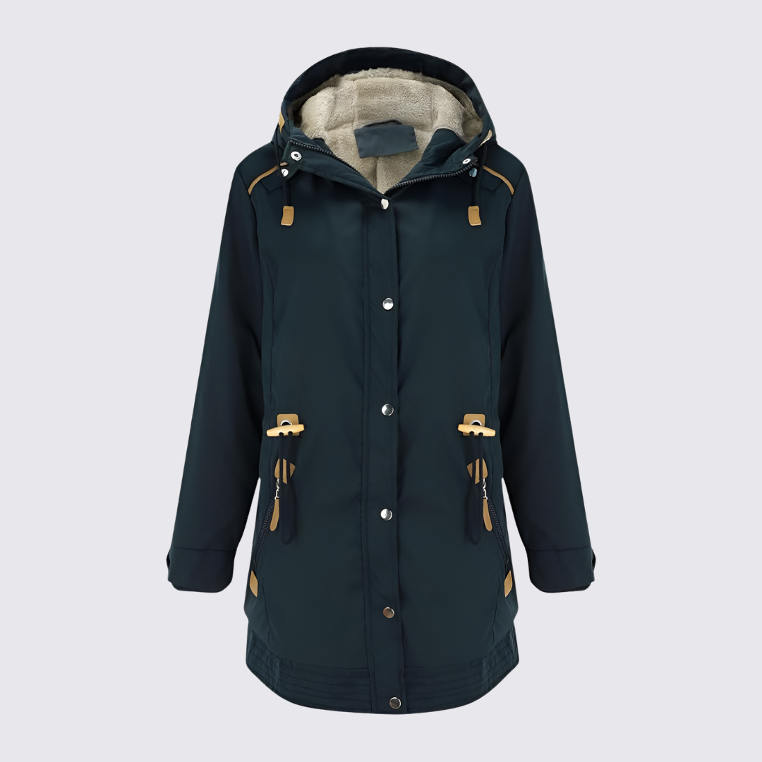 Taillierte Jacke mit Kapuze für Damen