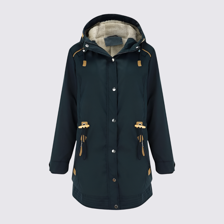 Taillierte Jacke mit Kapuze für Damen