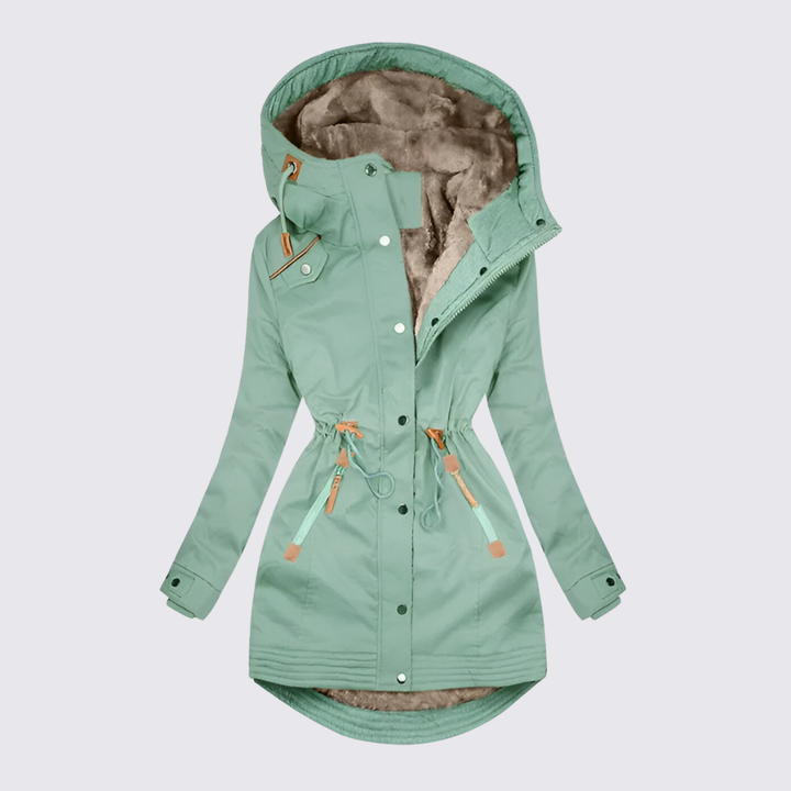 Taillierte Jacke mit Kapuze für Damen