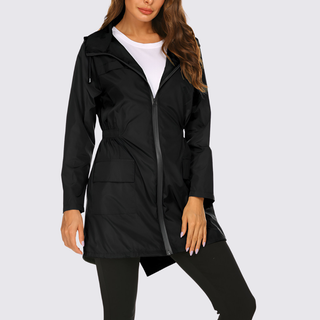 Taillierte Jacke mit Kapuze für Damen