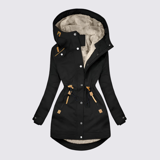 Taillierte Jacke mit Kapuze für Damen