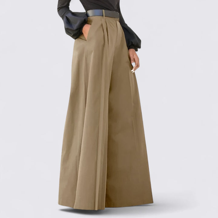 Weit Gerade Hose für Damen